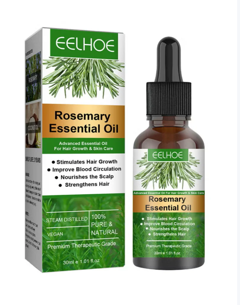 Rosemary Hair Growth Essential Oil — 100% Pure, Strengthens & Thickens Hair