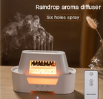 Raindrop Aroma Humidifier — LED Flame Light & Remote Control, Ultrasonic Mist | Dar Luxe