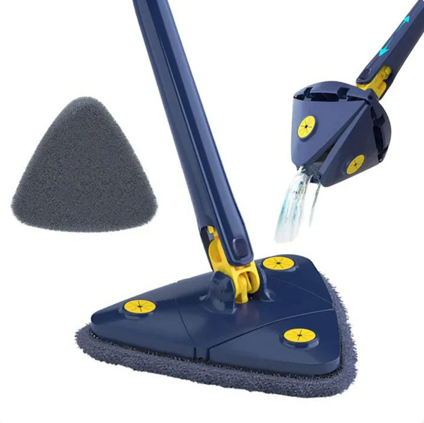360° Rotating Self-Wringing Mop — Hands-Free Squeeze, Reach Every Corner