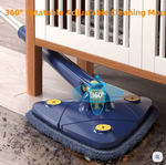 360° Rotating Self-Wringing Mop — Hands-Free Squeeze, Reach Every Corner