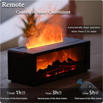 Flame Effect Aroma Diffuser — LED Fireplace Light & Essential Oil Mist | Dar Luxe