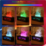 Flame Effect Aroma Diffuser — LED Fireplace Light & Essential Oil Mist | Dar Luxe
