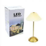 Pleated LED Desk Lamp — Rechargeable Ambient Glow for Any Room | Dar Luxe